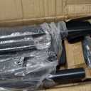 2 Pack 3-Step Hand Rails for Outdoor Steps with Black Balusters
