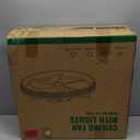 LUDOMIDE Ceiling Fans with Lights, Low Profile Ceiling Fan with Remote, 20” Modern Reversible Flush Mount Ceiling Fan, 3 Colors Temperature Dimmable for Bedroom