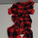 SCENEREAL Dog Pajamas for Large Sized Dogs - Soft Pet Sweater Clothes Pjs, Warm Comfy Puppy Coat Onesie Outfits for Large Doggie Winter, Holiday Christmas Dog Costume Jammies (Red)