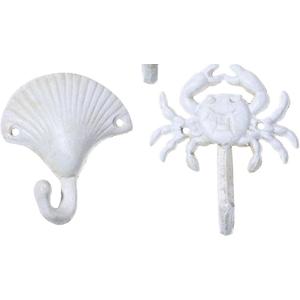 3PCS Decorative Wall Hooks,Vintage Nautical Wall Decor,Beach Themed Cast Iron Hooks Nautical Coat Rack Decorative Mounted Antique Shabby Chic Metal Bathroom Towel,Coat Hooks,Hanger (Medium)