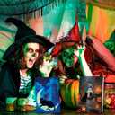 24 Pack Black Cat Halloween Greeting Cards Set, Boxed Spooky Season Gift for Friends Family, 8 Cat-Themed Halloween Cards Bulk With Envelopes and Stickers, 4x6in