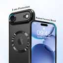 ZIYE Magnetic Case Made for iPhone 17 Air 6.6 Inch [Compatible with MagSafe] Soft TPU Slim Phone Cover Anti-Scratch Drop Protection Clear Phone Case for Women Men, Black