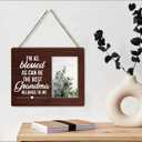 Grandma Gifts From Granddaughter Grandson Grandkids, Rustic Best Grandma Wood Picture Frame Gift, Grandmother Gifts for Birthady Christmas Mother's Day, Display Photo 4 x 6 Inch