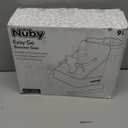 Nuby Easy Go Booster Seat - Travel Booster Seat for Babies and Toddlers with 3-Point Harness - 9+ Months - Beige Safari Print