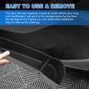 Shademax Set of 4 Car Door Organizer Tray for Tesla Model Y Juniper 2026 2025 Front& Rear Door Side Storage Box for New Model Y Juniper Accessories 2026 Slot Pockets Organizer Insert TPE Material