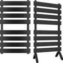 Poloma Freestanding Heated Towel Racks for Bathroom, Towel Warmer Rack, Towel Dryer, Matt Black. CSA Certified