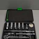 TecoTek 11-Piece Spark Plug Socket Set with 3/8" Drive Ratchet Handle, Spark Plug Gapper, Universal Joint and Extension Bar, 5/8", 3/4", 13/16", 14mm, 18mm, CR-V Sockets with Rubber Retaining Rings