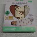 SwaddleMe by Ingenuity Monogram Collection Baby Swaddle, 100% Cotton, Improves Sleep & Calms Startle Reflex, 0-3 Months, Pocket Fold Design for Easy Changes, 1.0 TOG, 3-Pack - Rising Sun