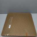 Cat Litter Mat 23"×23", 
 Large Double Layer Honeycomb Cat Litter Trapping Mat, Non Slip Waterproof Urine Proof Cat Litter Box Mat for Floor, Kitty Litter Rug, Cat Supplies, Beige