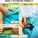 Kanu Surf Boys' Line Up Quick Dry UPF 50+ Beach Swim Trunk (2T, Mirage Navy/Yellow)