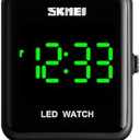 Gosasa Large Face LED Digital Watch Date Time 3Bar Waterproof Wristwatch Men Women Sports Watches
