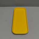 Ceramic Bathroom Tray,Kitchen Sink Organizer Tray,Cosmetics Holder,Vanity Trays,Candle Tray,Dessert Plate,Simple Style Rectangle Tray for Dessert Fruit Jewelry Perfume Soap Succulents Plant (Yellow)