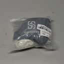 SUUKSESS Women 2 Piece Open Back Strappy Sports Bra Pack Twist Front V Neck Padded Workout Crops (#2 White & Grey, M)