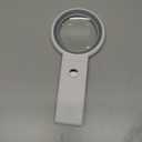 30X 10X Magnifying Glass with Light and Stand, Foldable Handheld Magnifying Glass 18 LED Illuminated Lighted Magnifier for Macular Degeneration, Seniors Reading, Close Work, Coins, Jewelry (White)