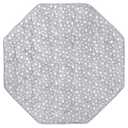 Octagon Playpen Mat Grey, Non Slip 8 Panel Playpen Mattress Mat Fits Regalo Extra Large Play Yard and hiccapop XL 69" Baby Playpen, Grey Star Octagon Playard Pad