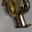 Kwikset 660 Deadbolt Deadbolt Lock, Polished Brass Round Exterior Keyed Front Entry Door, Pick Resistant SmartKey Rekey Security, Single Cylinder Dead Bolt