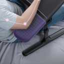 SAIJI Laptop Lap Desk for Bed & Couch, Adjustable Height & Angle Bed Desk with Soft Armrest for Adults, Ergo Curve Folding Bed Table for Working, Reading and Gaming, Laptop Desk for Bed (Black)