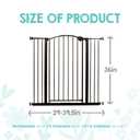 Regalo Safety 36" Extra Tall Home Accent Arch Baby Gate with Door, Pressure Mount for Doorways & Bottom of Stairs, Babies, Toddlers & Pets, Tested & Trusted, American Designed, Family Owned