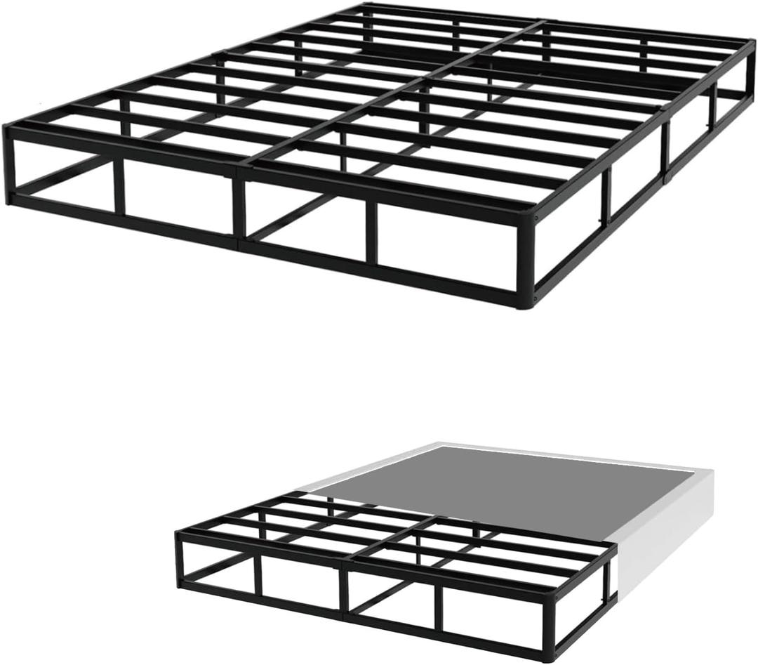 UFI Basic Model Intelligent Mattress Box Spring,Full-Size with 5-Inch Height, Noiseless Steel Frame,Anti-Slip Design, Easy to Assemble (Full, 5)