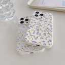 for iPhone 16 Pro Case Cute Flower Floral Light Purple Rose Design Vintage Shockproof Soft Women Girls Slim TPU Fashion Protective Phone Cover