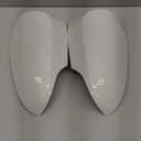 Motoforti 1 Pair Door Wing Mirror Cover for Toyota Yaris 2012-2019 Left Right Outside Rearview Mirror Shells Cap Housing for Toyota Yaris White