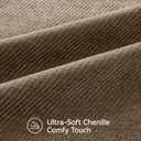 a moment Pack of 2 Decorative Chenille Throw Pillow Covers with Twill Cushion Covers for Sofa Living Room Couch Bed 18x18 Inch Dark Brown
