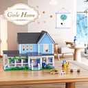 Gilmore House in Stars Hollow Lukes Diner Movie Building Block Toys Set Compatible with Lego, Mothers Day Gift Decor and Collectibles for Family Sitcom TV Fans Girls Female Women Adult(1107 PCS)
