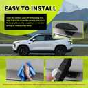 Upgraded Car Backup Camera Rain Shield Silicone,Wider Backup Camera for Car Rain Cover for Clear Reversing Image,Self-Adhesive Reverse Cameras Rains Shield Car Accessories(Standard:for Widths:>0.9")