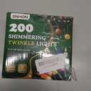 Novelty Lights 13.5 Feet 35 Bulb Clear Mini Light String on Green Wire, Non-Connectable Incandescent Fairy Lights for Bottles and Crafts, 4" Bulb Spacing, 24" Lead, Stackable Fused Plug