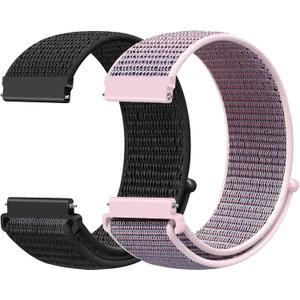 AVOD 22mm Nylon Quick Release Bands Compatible with Samsung Galaxy Watch 3 45mm/ Galaxy Watch 46mm/ Gear S3 Frontier/ Classic/ Garmin Venu 3/ Venu 2/ Vivoactive 4/ Fossil Gen 6 44mm Bands for Women Men