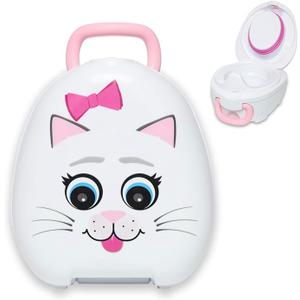 My Carry Potty - Pink Dragon Travel Potty, Award-Winning Portable Toddler Toilet Seat for Kids to Take Everywhere