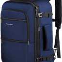 Vancropak Carry On Backpack, Expandable Large Travel Backpack for Men/Women, 40L Airplane Approved Luggage Bag Business Weekender Bag, Lightweight Water Resistant Daypack for Flight, Blue