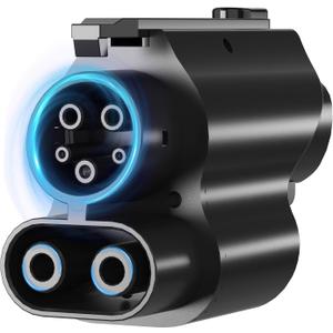 NACS to CCS1 Charging Adapter,Max 250KW Supercharger [Max 500A, 1000V] Fit for Rivian,Ford,Mustang,GM EVs,Volvo,Polestar,Tesla Supercharger Adapter,Fit for Tesla DC Supercharger