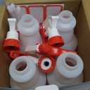 Plastic Spray Bottle (4 Pack, 24 Oz, All-Purpose) Heavy Duty Spraying Bottles Leak Proof Mist Empty Water Bottle for Cleaning Solution Planting Pet with Adjustable Nozzle and Measurements