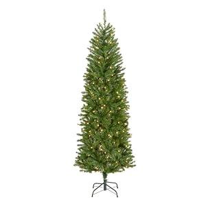 National Tree Company 6.5ft Pre-Lit Kingswood Fir Slim Christmas Tree