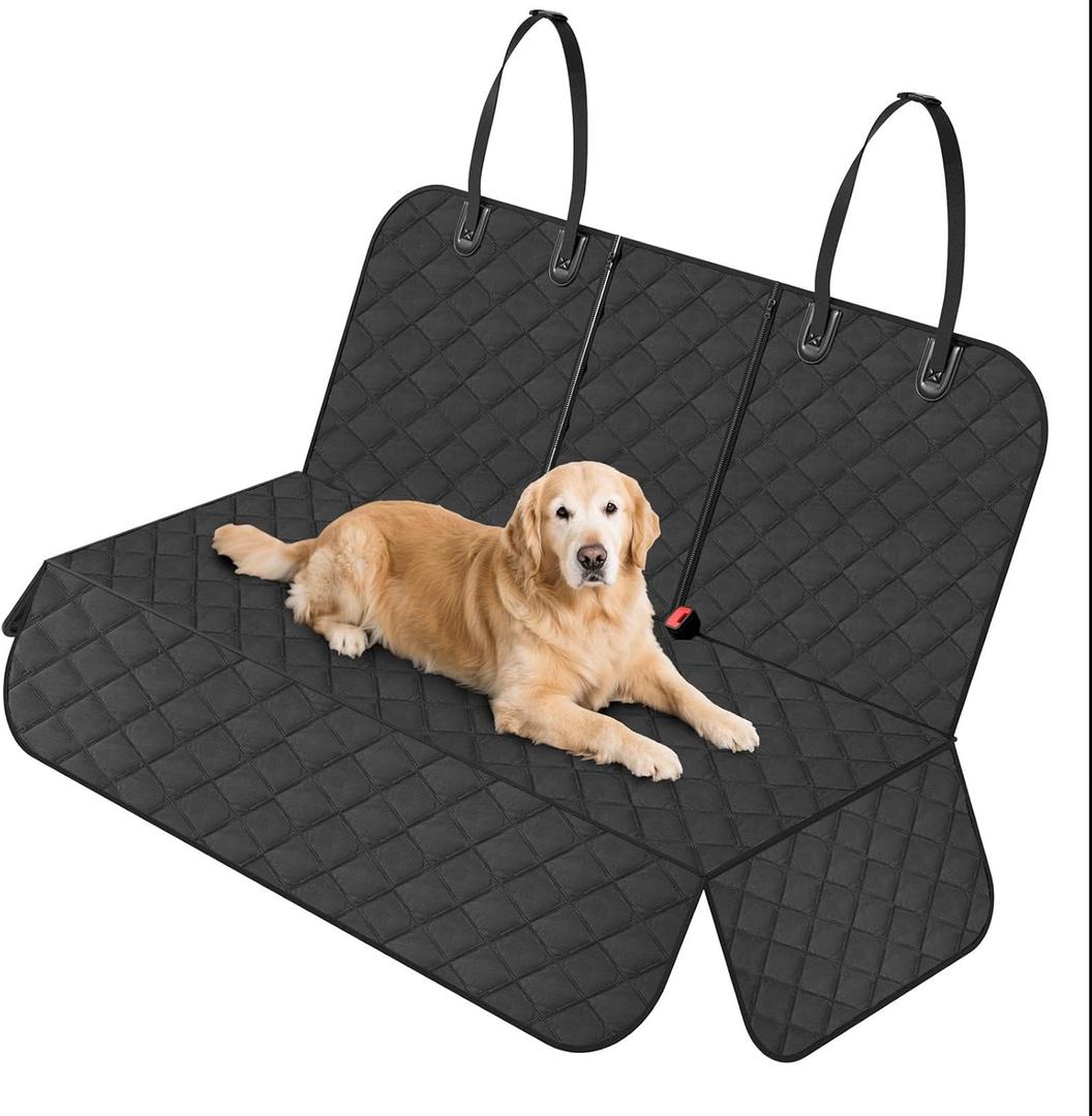Dog Car Seat Cover for Back Seat,New Upgraded Thickened Dog Car Seat Cover,Waterproof and Wear-Resistant Bench Back Seat Cover with Non-Slip Pad,Universal Size Fits Cars, Trucks, SUVs (XL, GREY)