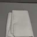 MIULEE 2 Panels Solid Color White Sheer Window Curtains Elegant Window Voile Panels/Drapes/Treatment for Bedroom Living Room (54X108 Inches White)