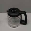 12 Cup Coffee Maker Carafe Replacement Compatible with Cuisinart Coffee Maker DCC-1100BK, DCC-1200, DCC-2650, CHW-12, CHW-12P1, DGB-400, DGB-550BK, DGB-550BK1, DGB-625BC, DGB-700BC, SS-12 and SS-15 (Black)