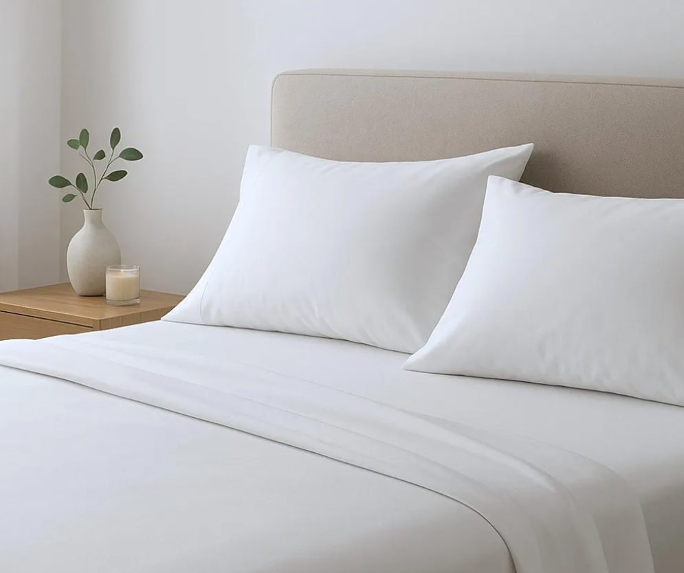 100% Egyptian Cotton Sheets Queen Size, 4 Pieces Luxury Bedding Set, 1000 Thread Count Egyptian Cotton,Hotel Quality, Silky Soft, Deep Pockets up to 17, White
