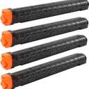BOROLA 4Pcs Replacement Reload Clip 12-Round Refill Magazine Reload Clip Compatible for Nerf Rival Apollo XV-700 Rival Zeue XV-1200 (Black)