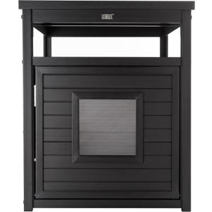 New Age Pet ECOFLEX LitterLoo Standard & Jumbo Sizes, 4 Colors, Moisture and Odor Resistant Enclosure & End Table, NoTools Assembly, Espresso Black, Jumbo