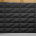 SERABETTO 3D Wall Panels,4-Pack PU Wall Panels, 23.6"*47.2" Wall Texture Panels, Wall Accents, Wall Panel for Accent Wall Decor, Sophisticated & Stylish 3D Wall DecorBlack