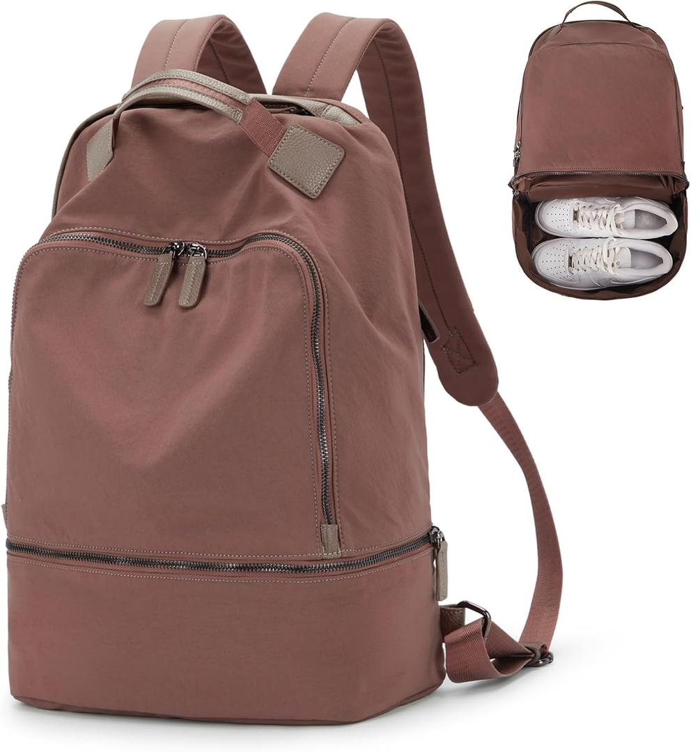 Gym Backpack for Women Waterproof Small Gym Bag With Shoe Compartment Sports Essentials Cheer Backpack with Wet Dry Pocket,Pink