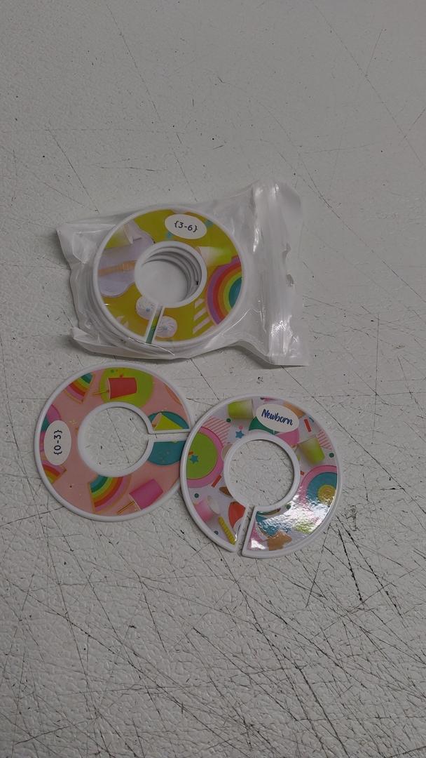 Baby Closet Dividers - Set of 8 from Newborn to Toddler and 2 Blanks with Colored