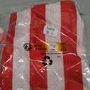 Gumyawl Adult Red and White Striped Shirt Women Funny Halloween Costumes Shirt Hat Socks and Glasses Suits (Large)