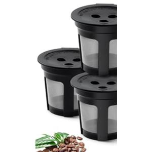 3 Pack Ninja Reusable Coffee Pods: Reusable K Cups for Ninja Coffee Maker - Refillable Coffee Filters for 3-Needle Ninja DualBrew Pro CFP200 CFP201 CFP300 CFP301 CFP305 CFP400（Only for 3-Hole Version)
