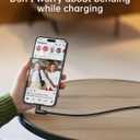 90 Degree USB C to USB C Cable 2Pack 6FT 60W iPhone 17 Pro Max Charging Cable Braided Long Right Angle Type C Charger Fast Charging Cord for iPhone 17 16 15 Pro Max 16e, Samsung S25 iPad and More