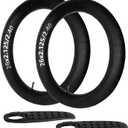 FANSPRO 2 Pack of 26 Inch Bike Tube 26x2.125 26x2.20 26x2.25 26x2.30 26x2.35 26x2.40 Heavy Duty Bicycle Tube with 2 Tire Levers, 48mm Schrader Valve Premium Quality Butyl Inner Tube
