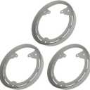 motoparty for Polaris Slingshot Wheel Rings DYI Kit for LED's RAW Aluminum Powdercoated (Gray, 3 PCS)