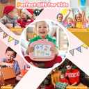 Kikidex Magnetic Drawing Board, Toddler Girl Toys for 1-2 Year Old, Doodle Board Pad Learning and Educational Toys for 1 2 3 Year Old Baby Kids Birthday Gift(Soft Pink)